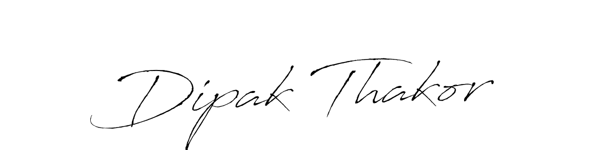 Use a signature maker to create a handwritten signature online. With this signature software, you can design (Antro_Vectra) your own signature for name Dipak Thakor. Dipak Thakor signature style 6 images and pictures png