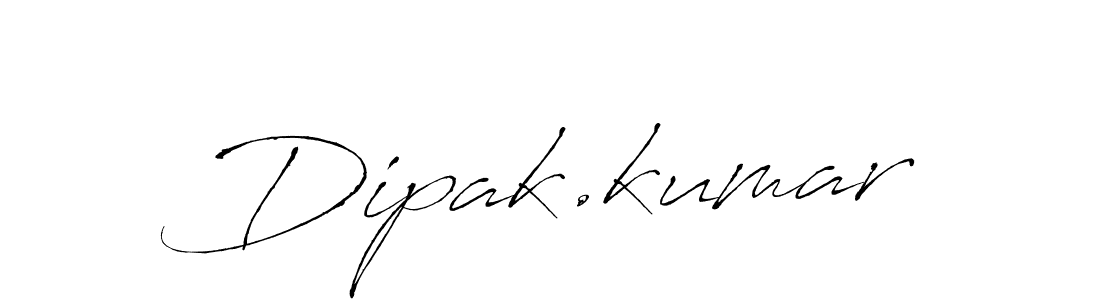Design your own signature with our free online signature maker. With this signature software, you can create a handwritten (Antro_Vectra) signature for name Dipak.kumar. Dipak.kumar signature style 6 images and pictures png