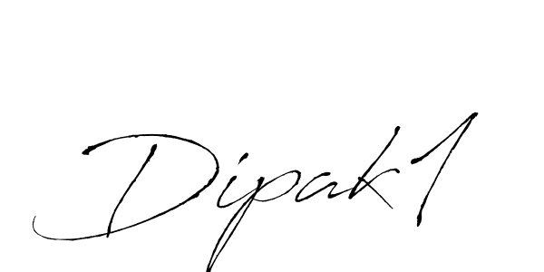 How to make Dipak1 signature? Antro_Vectra is a professional autograph style. Create handwritten signature for Dipak1 name. Dipak1 signature style 6 images and pictures png