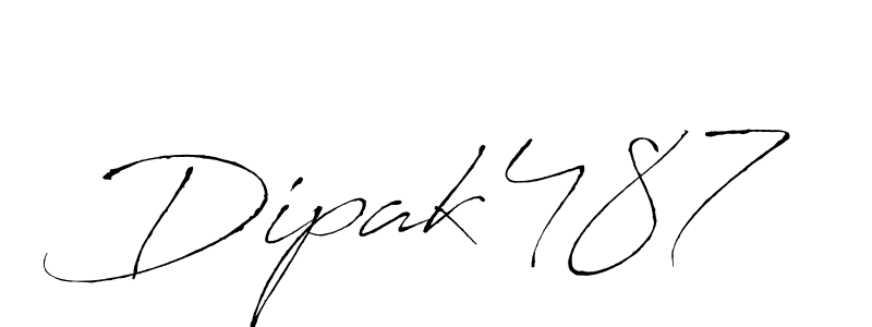 Create a beautiful signature design for name Dipak487. With this signature (Antro_Vectra) fonts, you can make a handwritten signature for free. Dipak487 signature style 6 images and pictures png