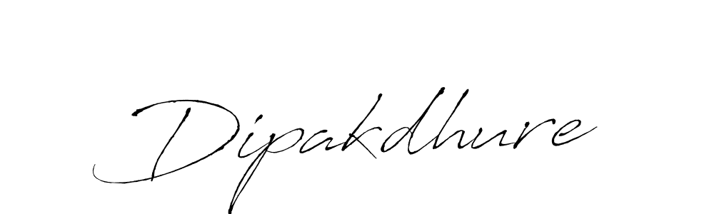 Design your own signature with our free online signature maker. With this signature software, you can create a handwritten (Antro_Vectra) signature for name Dipakdhure. Dipakdhure signature style 6 images and pictures png