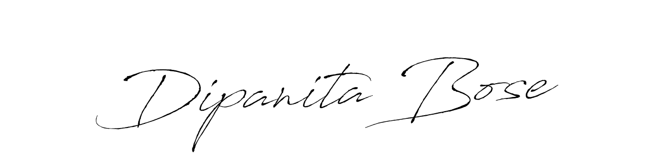 Make a beautiful signature design for name Dipanita Bose. With this signature (Antro_Vectra) style, you can create a handwritten signature for free. Dipanita Bose signature style 6 images and pictures png