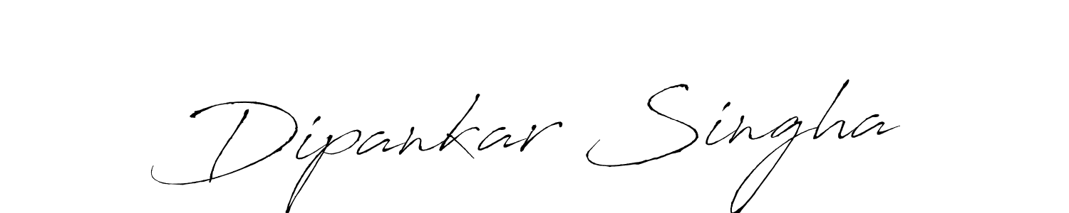 How to make Dipankar Singha signature? Antro_Vectra is a professional autograph style. Create handwritten signature for Dipankar Singha name. Dipankar Singha signature style 6 images and pictures png