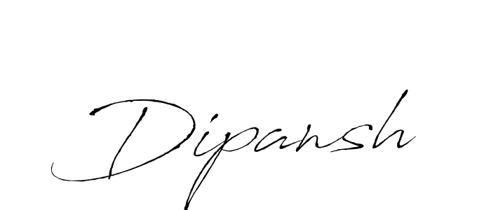 Create a beautiful signature design for name Dipansh. With this signature (Antro_Vectra) fonts, you can make a handwritten signature for free. Dipansh signature style 6 images and pictures png