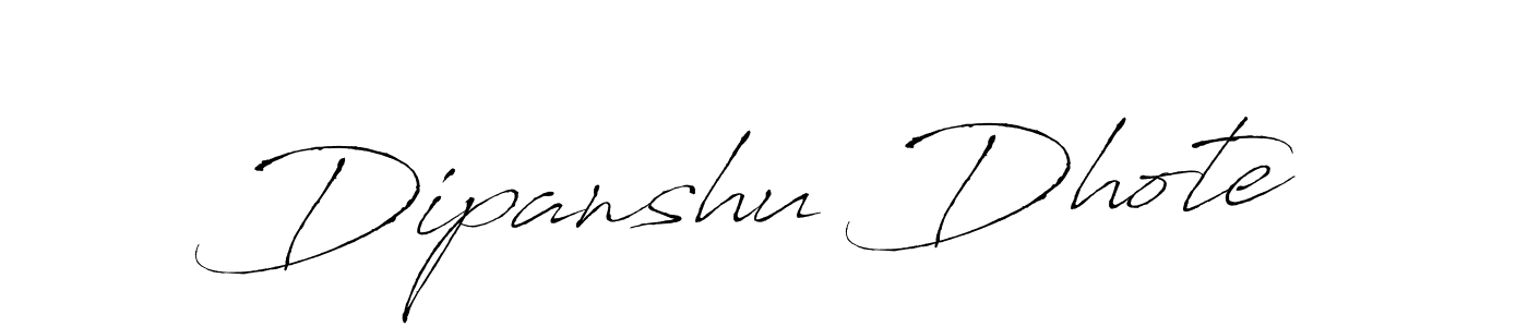 Create a beautiful signature design for name Dipanshu Dhote. With this signature (Antro_Vectra) fonts, you can make a handwritten signature for free. Dipanshu Dhote signature style 6 images and pictures png