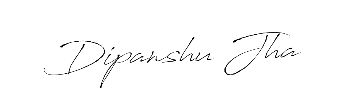 Create a beautiful signature design for name Dipanshu Jha. With this signature (Antro_Vectra) fonts, you can make a handwritten signature for free. Dipanshu Jha signature style 6 images and pictures png