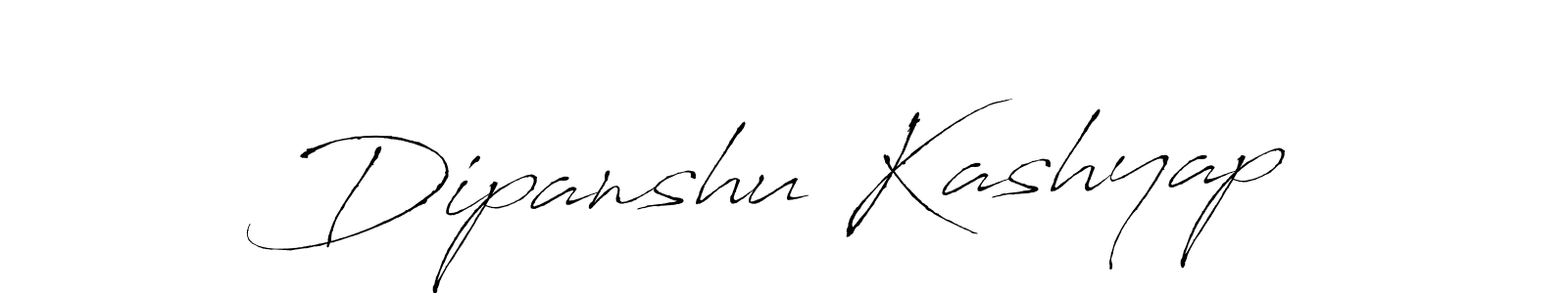 Dipanshu Kashyap stylish signature style. Best Handwritten Sign (Antro_Vectra) for my name. Handwritten Signature Collection Ideas for my name Dipanshu Kashyap. Dipanshu Kashyap signature style 6 images and pictures png