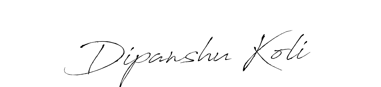 Use a signature maker to create a handwritten signature online. With this signature software, you can design (Antro_Vectra) your own signature for name Dipanshu Koli. Dipanshu Koli signature style 6 images and pictures png