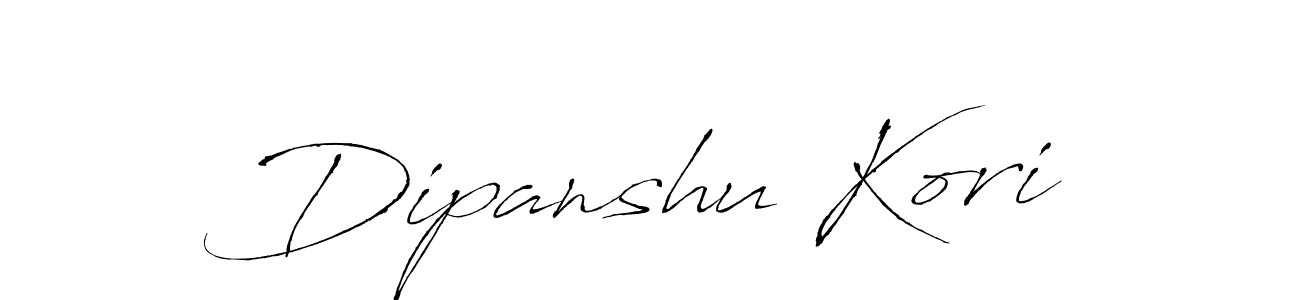 Dipanshu Kori stylish signature style. Best Handwritten Sign (Antro_Vectra) for my name. Handwritten Signature Collection Ideas for my name Dipanshu Kori. Dipanshu Kori signature style 6 images and pictures png
