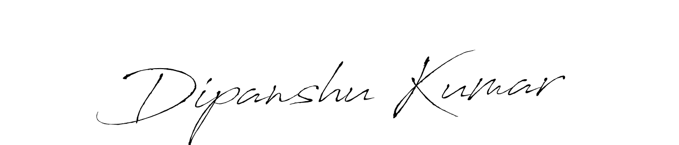 Design your own signature with our free online signature maker. With this signature software, you can create a handwritten (Antro_Vectra) signature for name Dipanshu Kumar. Dipanshu Kumar signature style 6 images and pictures png