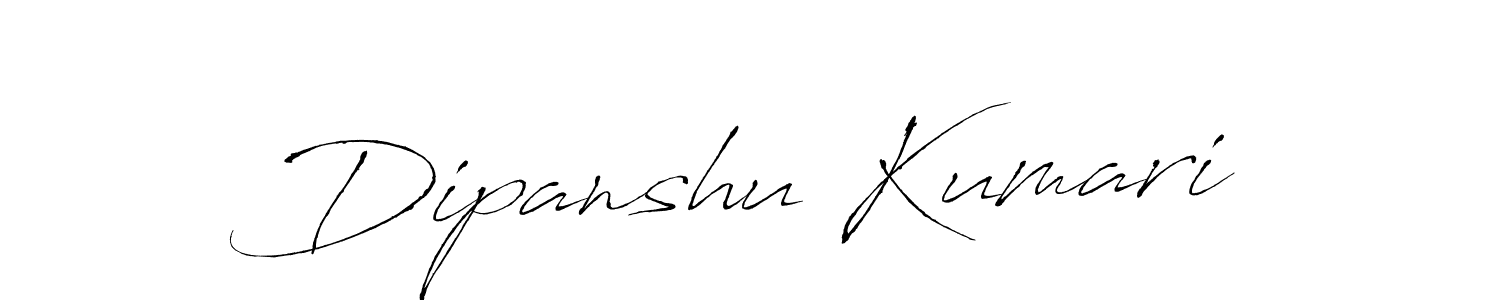How to make Dipanshu Kumari signature? Antro_Vectra is a professional autograph style. Create handwritten signature for Dipanshu Kumari name. Dipanshu Kumari signature style 6 images and pictures png