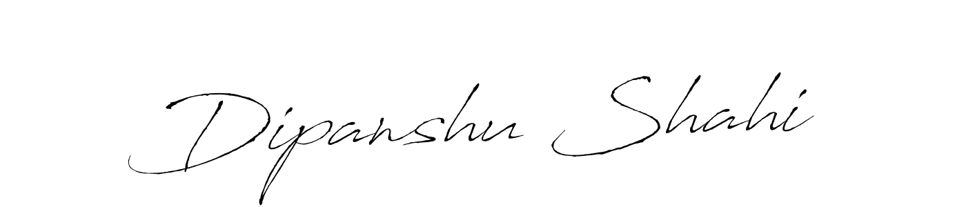 Design your own signature with our free online signature maker. With this signature software, you can create a handwritten (Antro_Vectra) signature for name Dipanshu Shahi. Dipanshu Shahi signature style 6 images and pictures png