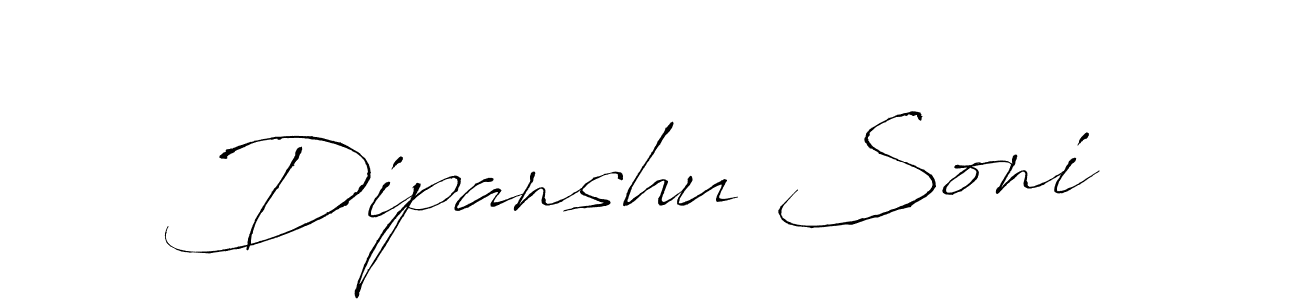 Make a short Dipanshu Soni signature style. Manage your documents anywhere anytime using Antro_Vectra. Create and add eSignatures, submit forms, share and send files easily. Dipanshu Soni signature style 6 images and pictures png
