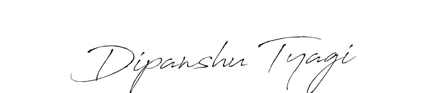 How to make Dipanshu Tyagi signature? Antro_Vectra is a professional autograph style. Create handwritten signature for Dipanshu Tyagi name. Dipanshu Tyagi signature style 6 images and pictures png
