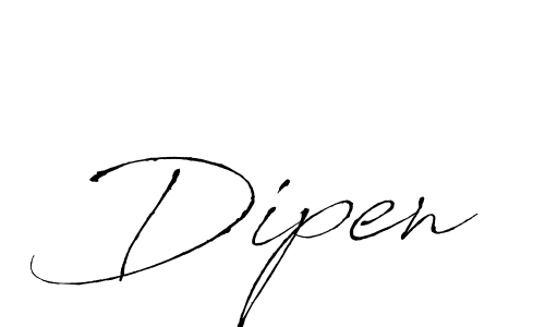 Dipen stylish signature style. Best Handwritten Sign (Antro_Vectra) for my name. Handwritten Signature Collection Ideas for my name Dipen. Dipen signature style 6 images and pictures png