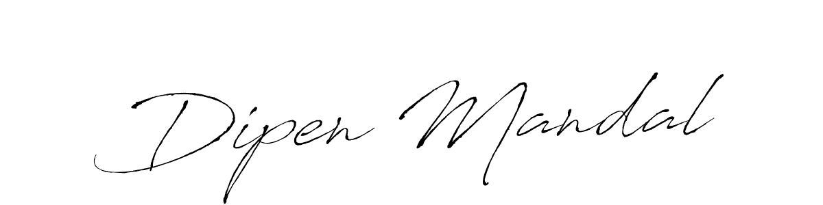 Make a beautiful signature design for name Dipen Mandal. With this signature (Antro_Vectra) style, you can create a handwritten signature for free. Dipen Mandal signature style 6 images and pictures png