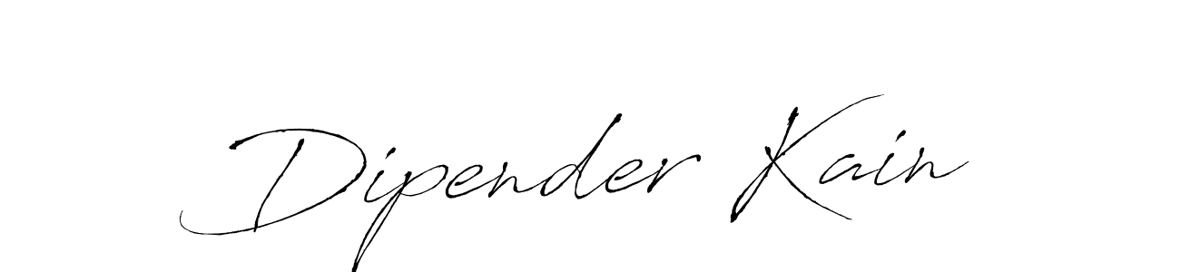 Also You can easily find your signature by using the search form. We will create Dipender Kain name handwritten signature images for you free of cost using Antro_Vectra sign style. Dipender Kain signature style 6 images and pictures png