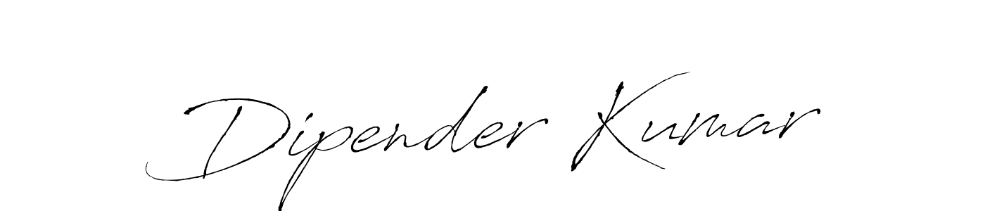 How to make Dipender Kumar signature? Antro_Vectra is a professional autograph style. Create handwritten signature for Dipender Kumar name. Dipender Kumar signature style 6 images and pictures png