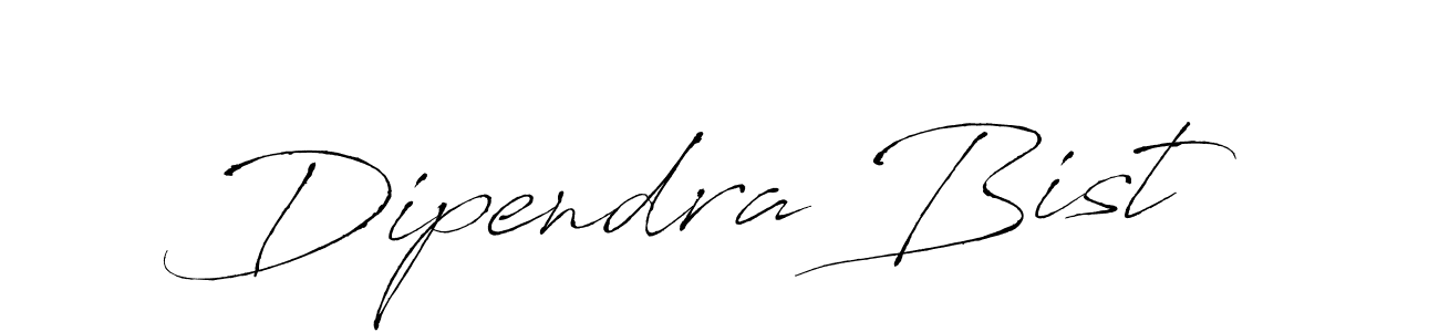 How to make Dipendra Bist name signature. Use Antro_Vectra style for creating short signs online. This is the latest handwritten sign. Dipendra Bist signature style 6 images and pictures png