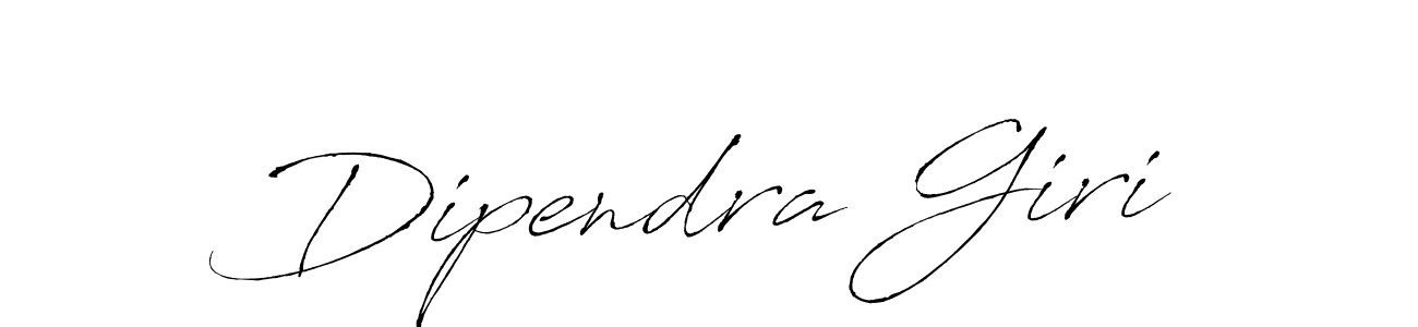 Design your own signature with our free online signature maker. With this signature software, you can create a handwritten (Antro_Vectra) signature for name Dipendra Giri. Dipendra Giri signature style 6 images and pictures png