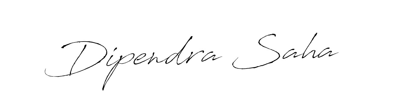 Make a beautiful signature design for name Dipendra Saha. With this signature (Antro_Vectra) style, you can create a handwritten signature for free. Dipendra Saha signature style 6 images and pictures png