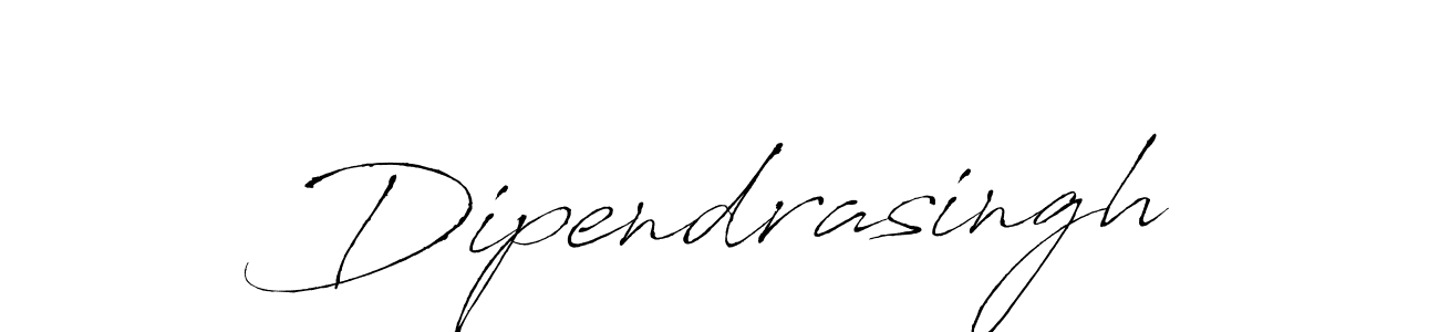 Use a signature maker to create a handwritten signature online. With this signature software, you can design (Antro_Vectra) your own signature for name Dipendrasingh. Dipendrasingh signature style 6 images and pictures png