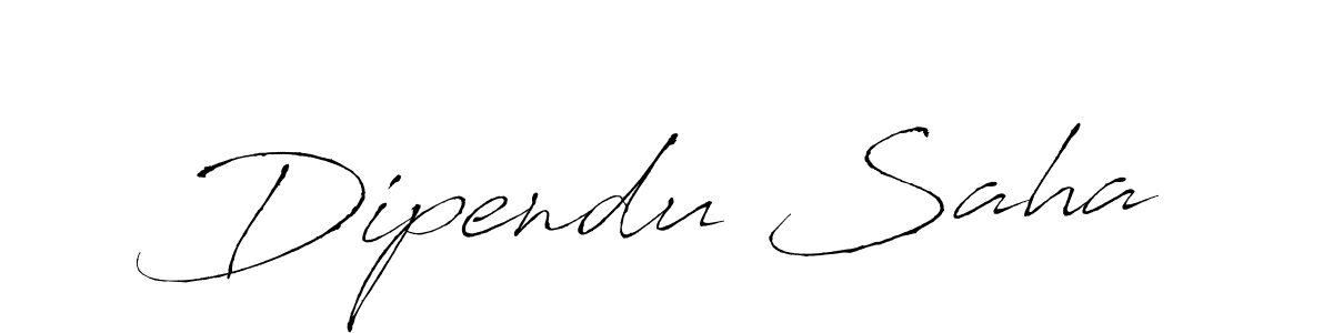 Design your own signature with our free online signature maker. With this signature software, you can create a handwritten (Antro_Vectra) signature for name Dipendu Saha. Dipendu Saha signature style 6 images and pictures png