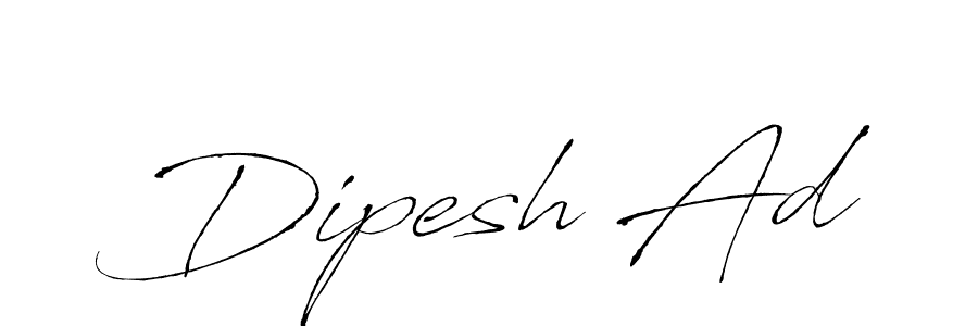 Create a beautiful signature design for name Dipesh Ad. With this signature (Antro_Vectra) fonts, you can make a handwritten signature for free. Dipesh Ad signature style 6 images and pictures png