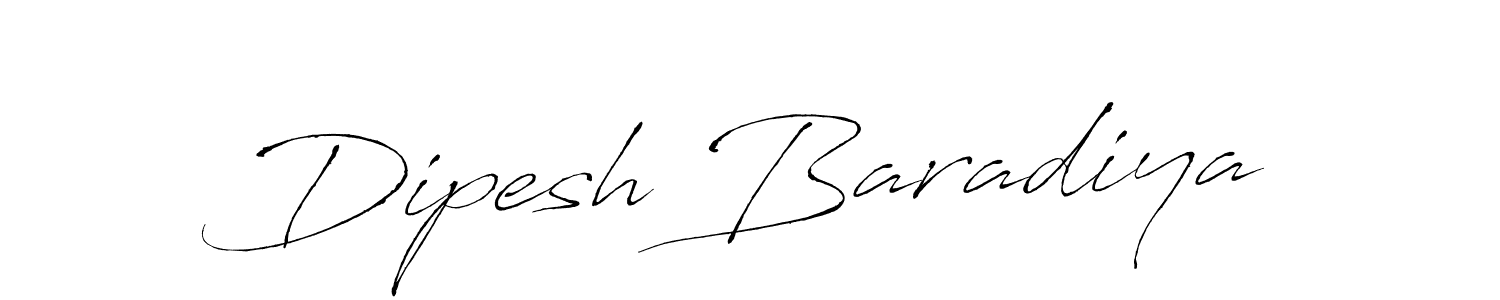 Dipesh Baradiya stylish signature style. Best Handwritten Sign (Antro_Vectra) for my name. Handwritten Signature Collection Ideas for my name Dipesh Baradiya. Dipesh Baradiya signature style 6 images and pictures png