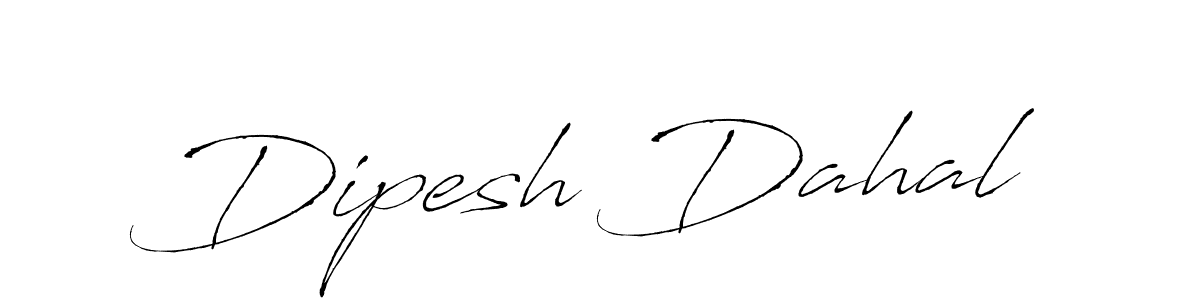 Make a beautiful signature design for name Dipesh Dahal. With this signature (Antro_Vectra) style, you can create a handwritten signature for free. Dipesh Dahal signature style 6 images and pictures png