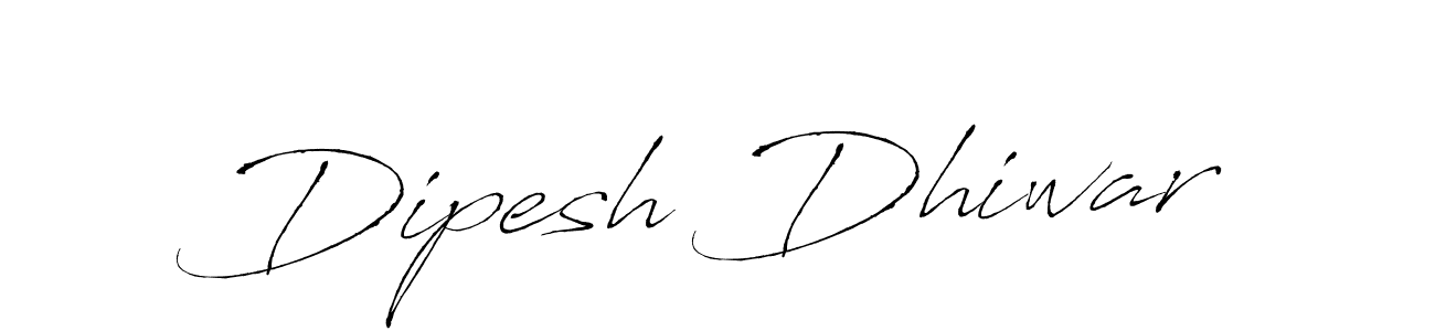 The best way (Antro_Vectra) to make a short signature is to pick only two or three words in your name. The name Dipesh Dhiwar include a total of six letters. For converting this name. Dipesh Dhiwar signature style 6 images and pictures png