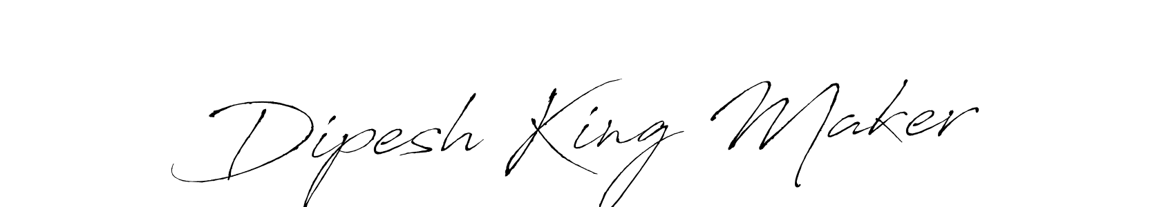 Make a beautiful signature design for name Dipesh King Maker. With this signature (Antro_Vectra) style, you can create a handwritten signature for free. Dipesh King Maker signature style 6 images and pictures png