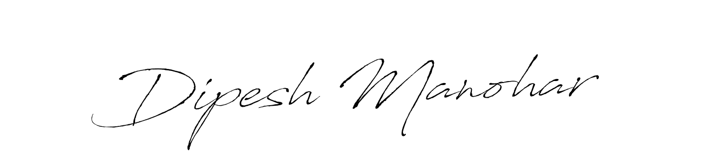 Antro_Vectra is a professional signature style that is perfect for those who want to add a touch of class to their signature. It is also a great choice for those who want to make their signature more unique. Get Dipesh Manohar name to fancy signature for free. Dipesh Manohar signature style 6 images and pictures png