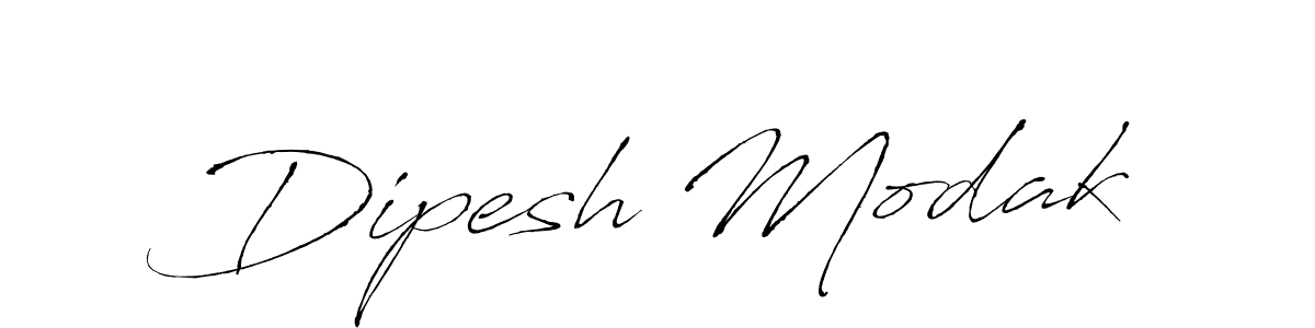 Make a beautiful signature design for name Dipesh Modak. With this signature (Antro_Vectra) style, you can create a handwritten signature for free. Dipesh Modak signature style 6 images and pictures png