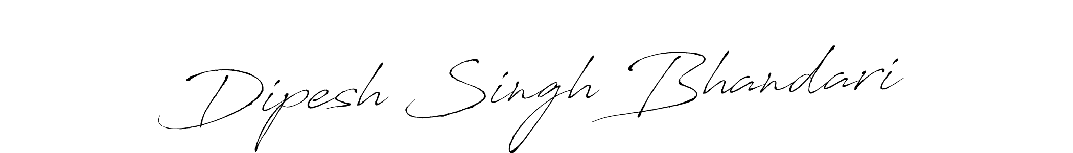 This is the best signature style for the Dipesh Singh Bhandari name. Also you like these signature font (Antro_Vectra). Mix name signature. Dipesh Singh Bhandari signature style 6 images and pictures png