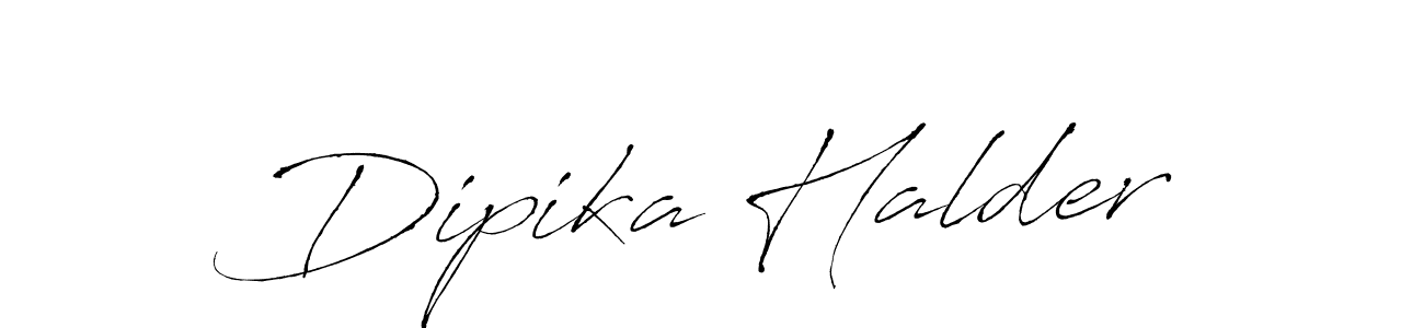 Make a beautiful signature design for name Dipika Halder. With this signature (Antro_Vectra) style, you can create a handwritten signature for free. Dipika Halder signature style 6 images and pictures png