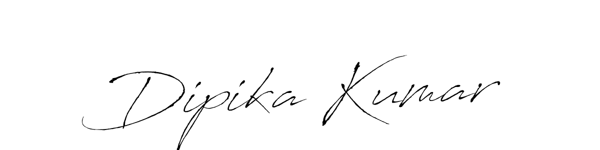 Create a beautiful signature design for name Dipika Kumar. With this signature (Antro_Vectra) fonts, you can make a handwritten signature for free. Dipika Kumar signature style 6 images and pictures png