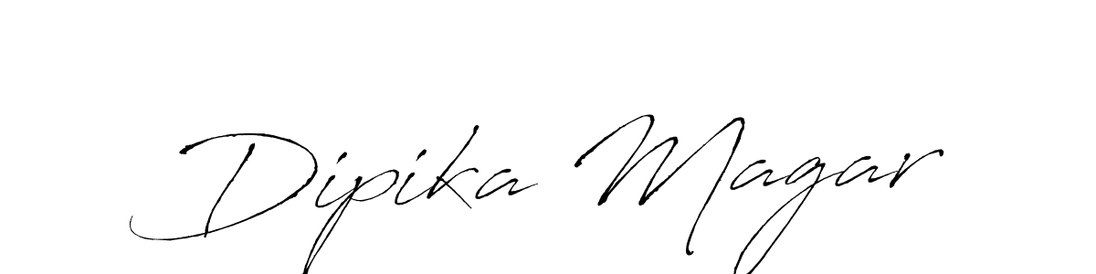 How to make Dipika Magar signature? Antro_Vectra is a professional autograph style. Create handwritten signature for Dipika Magar name. Dipika Magar signature style 6 images and pictures png