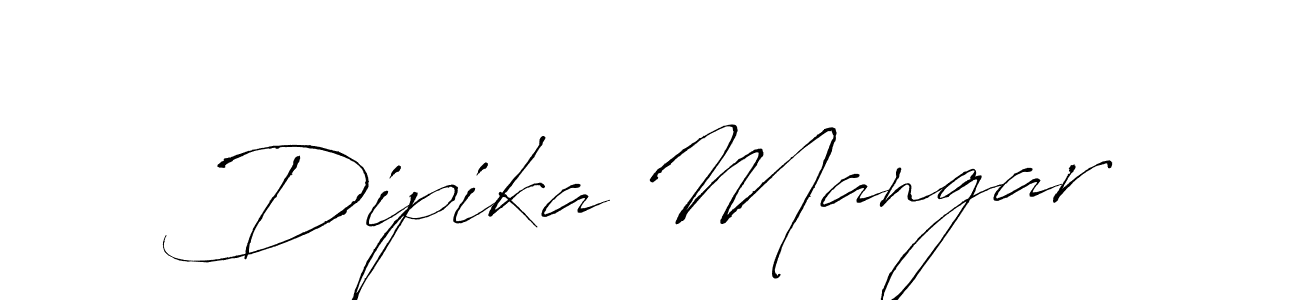 Dipika Mangar stylish signature style. Best Handwritten Sign (Antro_Vectra) for my name. Handwritten Signature Collection Ideas for my name Dipika Mangar. Dipika Mangar signature style 6 images and pictures png