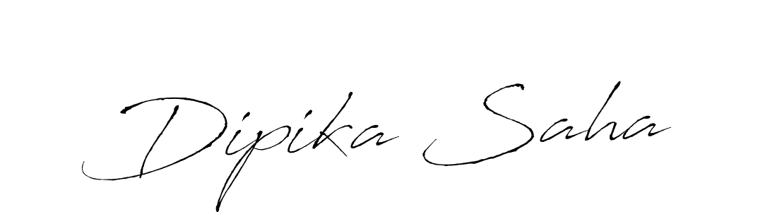 Create a beautiful signature design for name Dipika Saha. With this signature (Antro_Vectra) fonts, you can make a handwritten signature for free. Dipika Saha signature style 6 images and pictures png