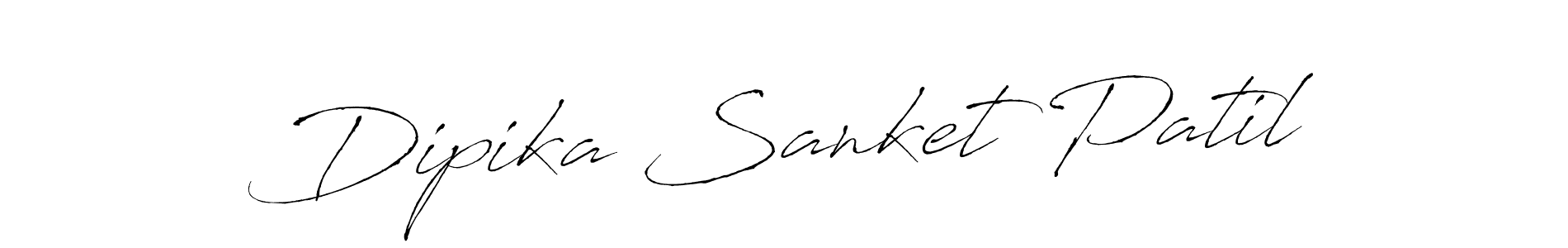Create a beautiful signature design for name Dipika Sanket Patil. With this signature (Antro_Vectra) fonts, you can make a handwritten signature for free. Dipika Sanket Patil signature style 6 images and pictures png