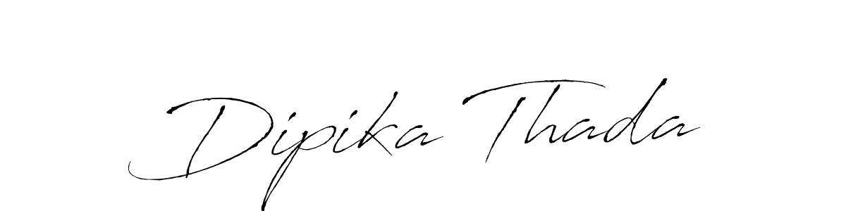 Antro_Vectra is a professional signature style that is perfect for those who want to add a touch of class to their signature. It is also a great choice for those who want to make their signature more unique. Get Dipika Thada name to fancy signature for free. Dipika Thada signature style 6 images and pictures png
