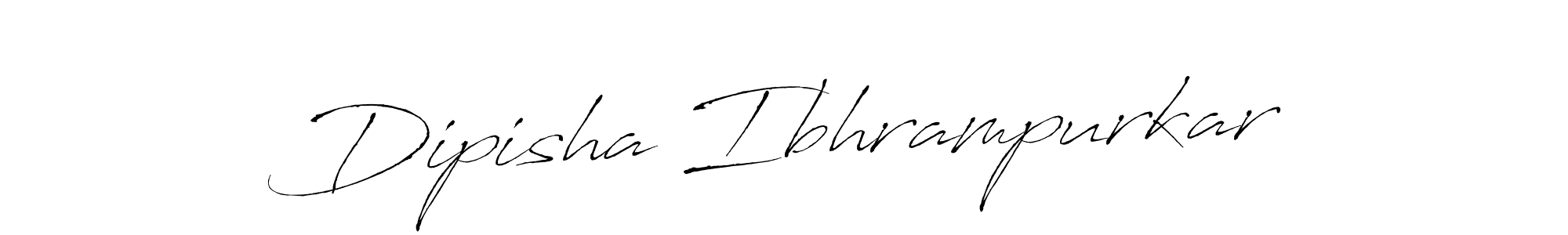 Antro_Vectra is a professional signature style that is perfect for those who want to add a touch of class to their signature. It is also a great choice for those who want to make their signature more unique. Get Dipisha Ibhrampurkar name to fancy signature for free. Dipisha Ibhrampurkar signature style 6 images and pictures png