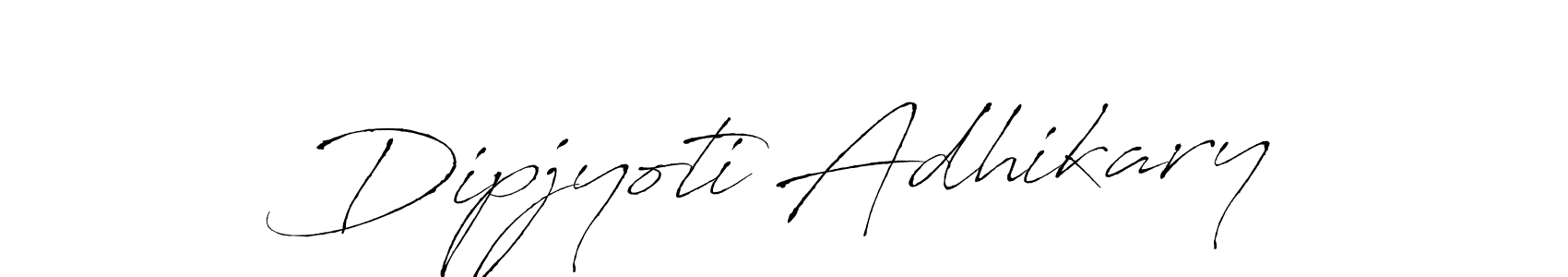 This is the best signature style for the Dipjyoti Adhikary name. Also you like these signature font (Antro_Vectra). Mix name signature. Dipjyoti Adhikary signature style 6 images and pictures png