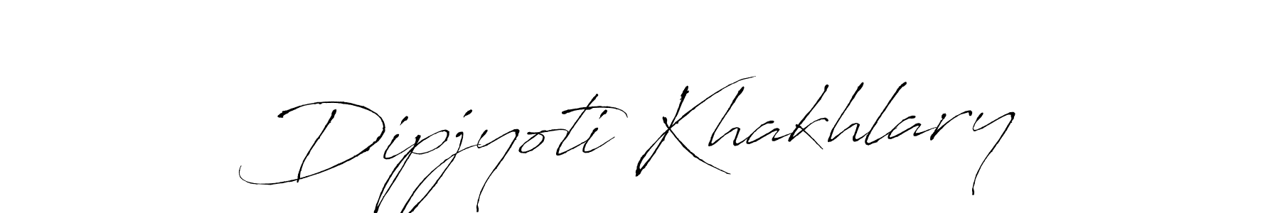 Dipjyoti Khakhlary stylish signature style. Best Handwritten Sign (Antro_Vectra) for my name. Handwritten Signature Collection Ideas for my name Dipjyoti Khakhlary. Dipjyoti Khakhlary signature style 6 images and pictures png