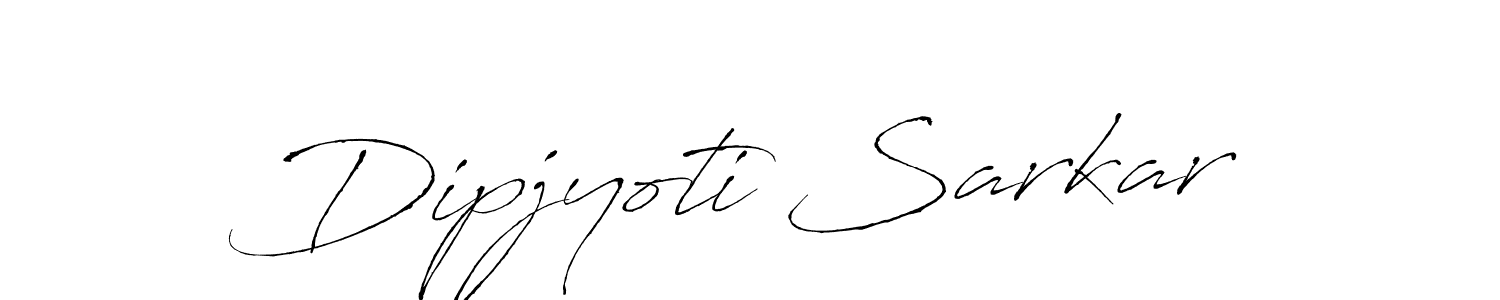 Make a beautiful signature design for name Dipjyoti Sarkar. With this signature (Antro_Vectra) style, you can create a handwritten signature for free. Dipjyoti Sarkar signature style 6 images and pictures png