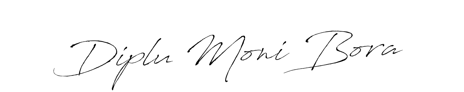 You should practise on your own different ways (Antro_Vectra) to write your name (Diplu Moni Bora) in signature. don't let someone else do it for you. Diplu Moni Bora signature style 6 images and pictures png