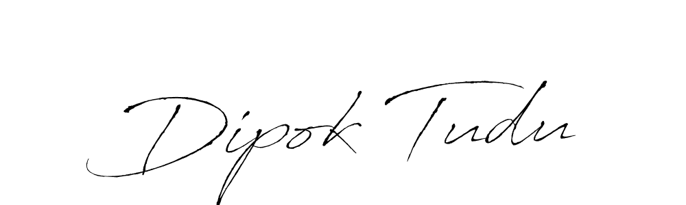 How to make Dipok Tudu signature? Antro_Vectra is a professional autograph style. Create handwritten signature for Dipok Tudu name. Dipok Tudu signature style 6 images and pictures png