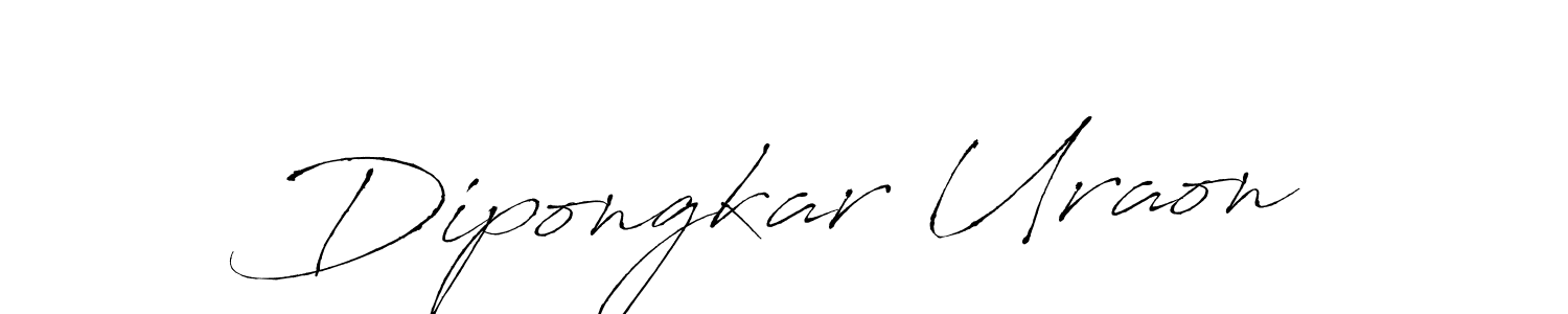 How to make Dipongkar Uraon name signature. Use Antro_Vectra style for creating short signs online. This is the latest handwritten sign. Dipongkar Uraon signature style 6 images and pictures png