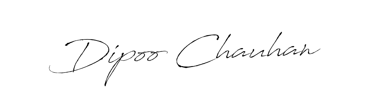 Design your own signature with our free online signature maker. With this signature software, you can create a handwritten (Antro_Vectra) signature for name Dipoo Chauhan. Dipoo Chauhan signature style 6 images and pictures png